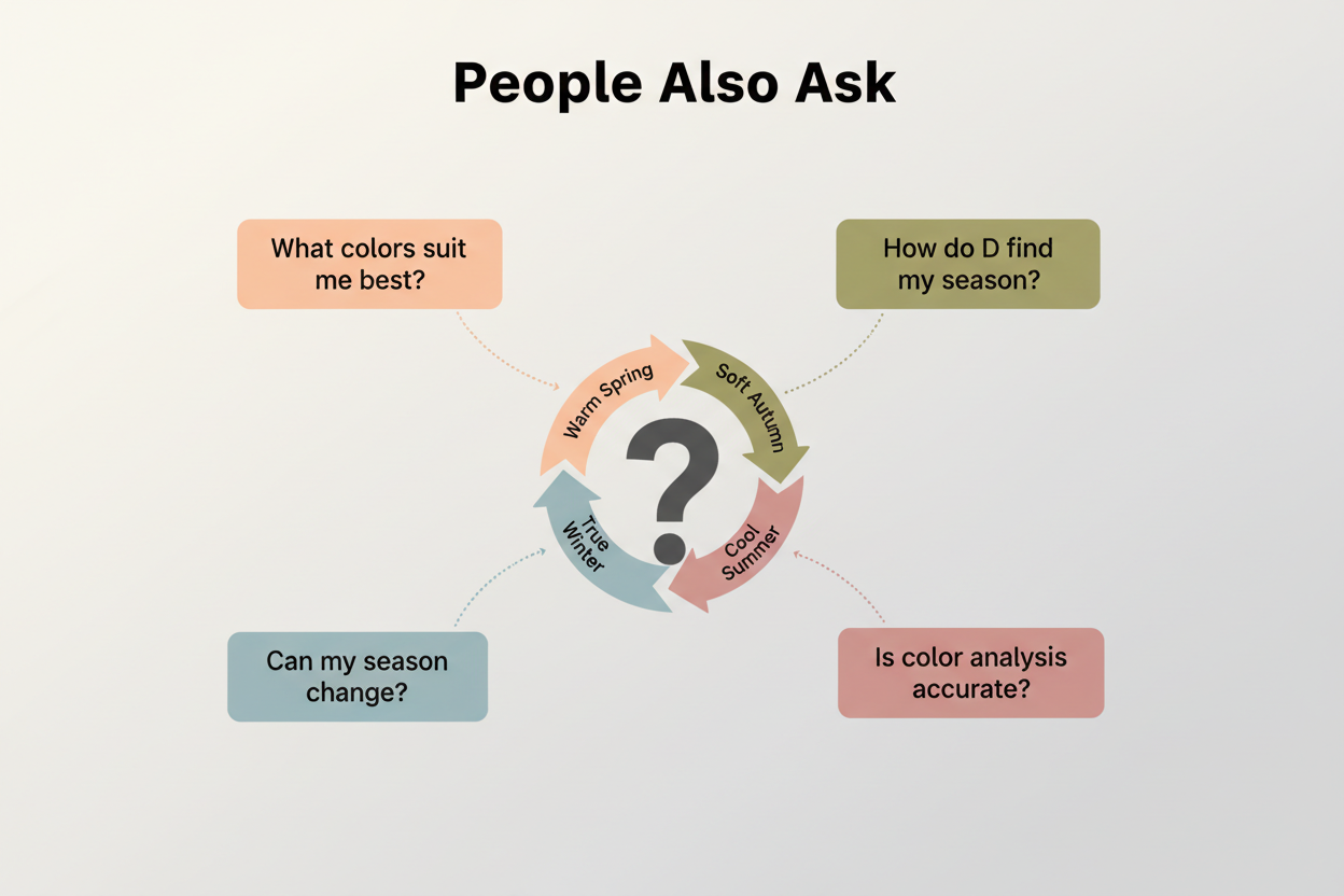 Undertone Test for Dark Skin section visual for People Also Ask