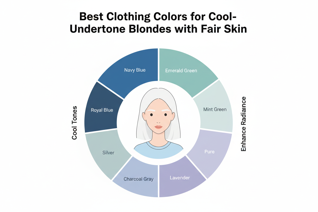 Undertone Test for Fair Skin section visual for Best Clothing Colors for Cool-Undertone Blondes with Fair Skin