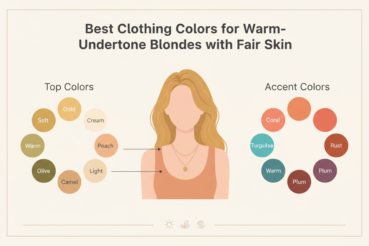 Undertone Test for Fair Skin section visual for Best Clothing Colors for Warm-Undertone Blondes with Fair Skin