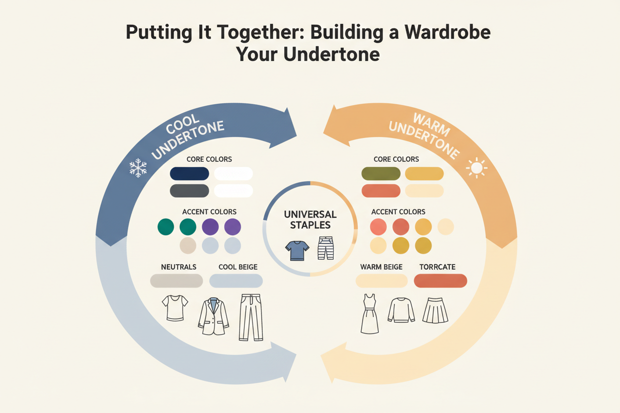 Undertone Test for Fair Skin section visual for Putting It Together: Building a Wardrobe Around Your Undertone