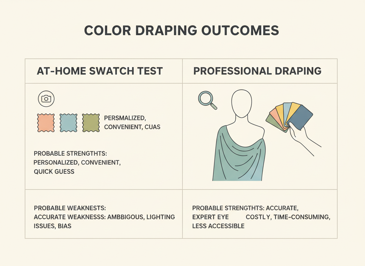 Undertone Test: Vein Test vs Jewelry Test drape test outcomes