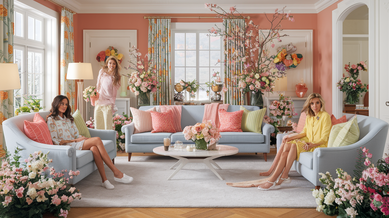 Warm spring celebrities embracing their lifestyle choices including sunlit environments and vibrant brand partnerships