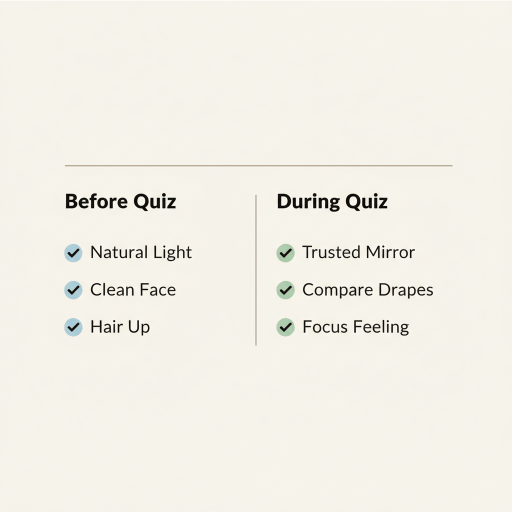 What Color Season Am I Quiz final self-check checklist