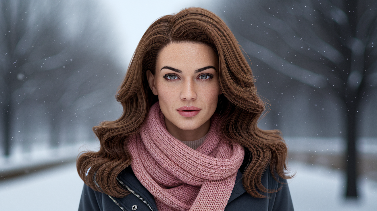 Beautiful brown hair color options that complement winter season and cold weather