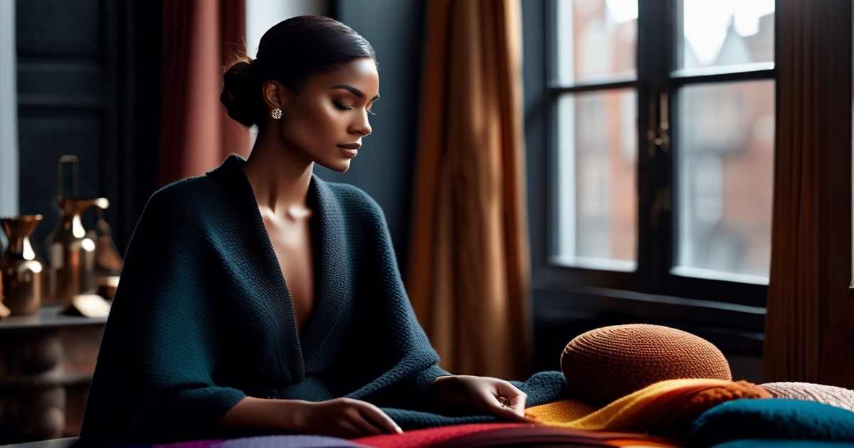 Realistic woman with medium skin tone showing how deep winter palette can be personalized beyond traditional seasonal color analysis rules