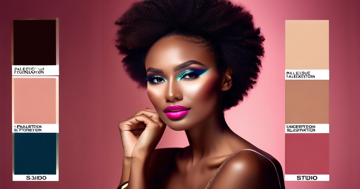 Realistic woman holding various color swatches for palette selection based on undertone analysis